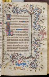 Horas de Carlos el Noble, rey de Navarra (1361-1425): fol. 129r, Texto