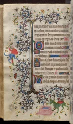Horas de Carlos el Noble, rey de Navarra (1361-1425): fol. 129v, Texto