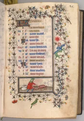 Horas de Carlos el Noble, Rey de Navarra 1361-1425: fol. 11r, Noviembre
