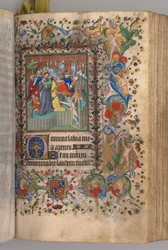 Horas de Carlos el Noble, Rey de Navarra 1361-1425: fol. 144r, Traición de Cristo