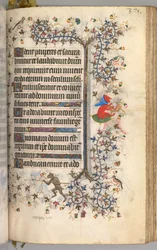 Horas de Carlos el Noble, Rey de Navarra 1361-1425: fol. 183r, Texto, c. 1405