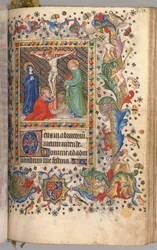 Horas de Carlos el Noble, Rey de Navarra 1361-1425: fol. 185r, Crucifixión, c. 1405
