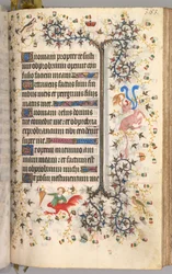 Horas de Carlos el Noble, Rey de Navarra 1361-1425: fol. 187r, Texto, c. 1405