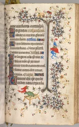 Horas de Carlos el Noble, Rey de Navarra 1361-1425: fol. 191r, Texto, c. 1405