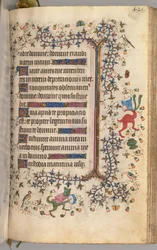 Horas de Carlos el Noble, Rey de Navarra 1361-1425: fol. 205r, Texto, c. 1405