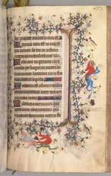 Horas de Carlos el Noble, Rey de Navarra 1361-1425: fol. 213r, Texto, c. 1405