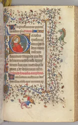 Horas de Carlos el Noble, Rey de Navarra 1361-1425, fol. 276r, San Lorenzo, c. 1405