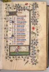 Horas de Carlos el Noble, Rey de Navarra 1361-1425: fol. 6r, Junio, c. 1405
