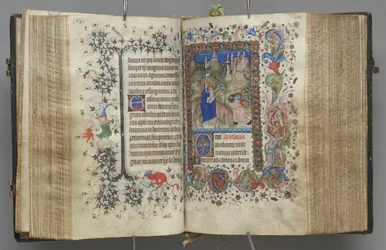 Horas de Carlos el Noble, Rey de Navarra 1361-1425: fol. 87v, Texto, c. 1405