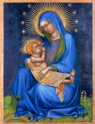La Virgen (temple sobre madera)