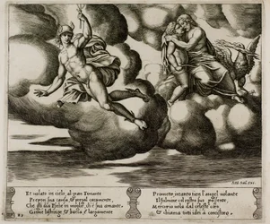 Cupido suplicando a Júpiter por misericordia para Psique