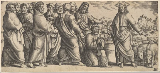 La entrega de las llaves a Pedro