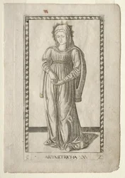 Aritmética del Tarocchi, serie C: Artes Liberales, #25, antes de 1467