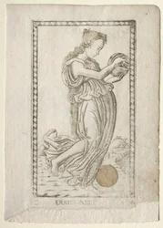 Erato lírica y poesía de amor de la serie Tarocchi