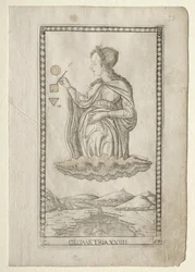Geometría de los Tarocchi, serie C: Artes Liberales, #24, antes de 1467