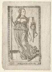 Filosofía de los Tarocchi, serie C: Artes Liberales, #28, antes de 1467