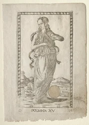 Polyhymnia himnos heroicos de la serie Tarocchi D..., antes de 1467