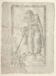 Saturno de los Tarocchi, serie A: Firmamentos del Universo, #47, antes de 1467