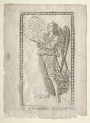 El ángel de la octava esfera de los Tarocchi, serie A..., antes de 1467