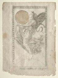 El ángel de la novena esfera de los Tarocchi, serie A..., antes de 1467