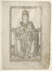 El Papa del Tarocchi, serie E: Condiciones del Hombre, #10, antes de 1467