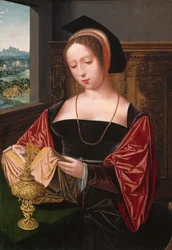Una dama leyendo Santa María Magdalena