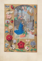 Horas de la Reina Isabel la Católica, Reina de España: Fol. 126v, Natividad, c. 1500