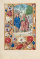 Horas de la Reina Isabel la Católica, Reina de España:  Fol. 175v, Santos Felipe y Santiago