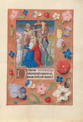 Horas de la Reina Isabel la Católica, Reina de España: Fol. 73r, Descendimiento de la Cruz, c. 1500