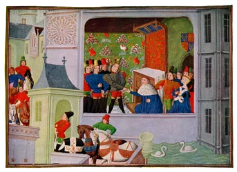 Entrevista de Ricardo II y el Duque de Gloucester, siglo XIV siglo XV