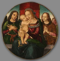 Virgen y el Niño con ángeles
