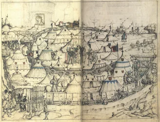 El Fuerte de Carros del Libro de la Casa Medieval del Castillo de Wolfegg, ca 1485
