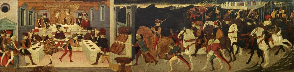 La historia de Alatiel, a caballo y en un banquete