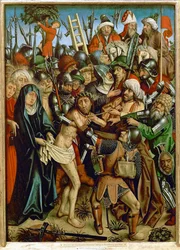 Cristo llevado al Gólgota (óleo sobre madera)