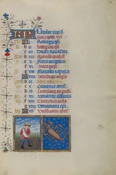 Página del calendario para octubre; Siembra; Escorpio