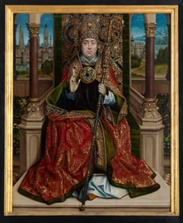 Panel central del Retablo de San Nicolás, c.1486-93 (óleo sobre tabla)