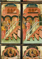 12 escenas de la vida de la Virgen (pintura sobre tabla)