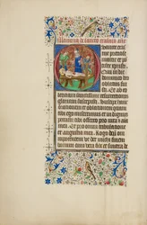 Inicial O: El martirio de San Erasmo