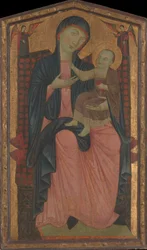Madonna y Niño en el trono