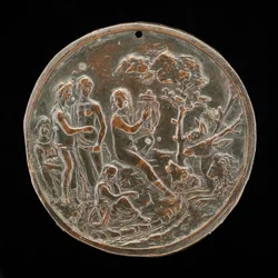 Orfeo tocando para los animales, cuarto trimestre del siglo XV