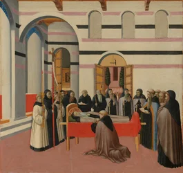 La muerte de San Antonio, c.1430-1435 (temple sobre tabla de álamo)