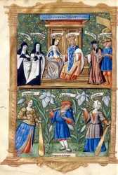 BNF Fr5750 f40 - Coronación y entrada de Madame Claude Royne de France