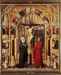 Tríptico de la Redención, Panel central: Crucifixión