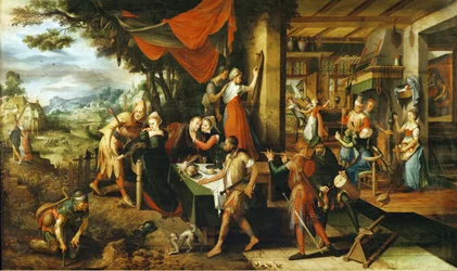 El hijo pródigo (pintura sobre madera de roble)