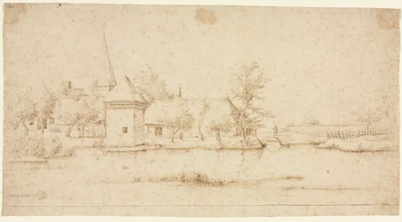Paisaje con un Pueblo Amurallado
