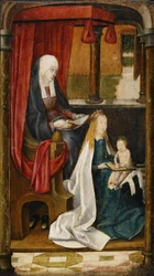 La Virgen enseñando a leer al Niño Jesús, 1480