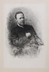 Retrato del historiador y periodista Sergey Nikolayevich Shubinsky 1834-1913, 1900s