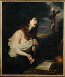 María Magdalena, penitente (pintura sobre lienzo)