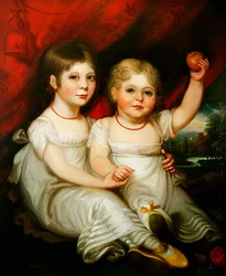Retrato de dos niñas