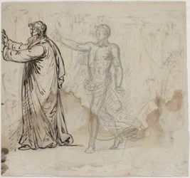 Tres figuras (reverso)